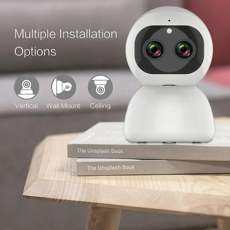 VODOOL 1080 P Беспроводная ip-камера с двойным объективом зум интеллектуальное автоматическое отслеживание домашней безопасности наблюдения