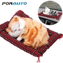 Автомобильные украшения, милые симуляторы спящих кошек, украшение на приборную панель, милые плюшевые котята, кукла, игрушка, автомобиль-Стайлинг, аксессуары для интерьера