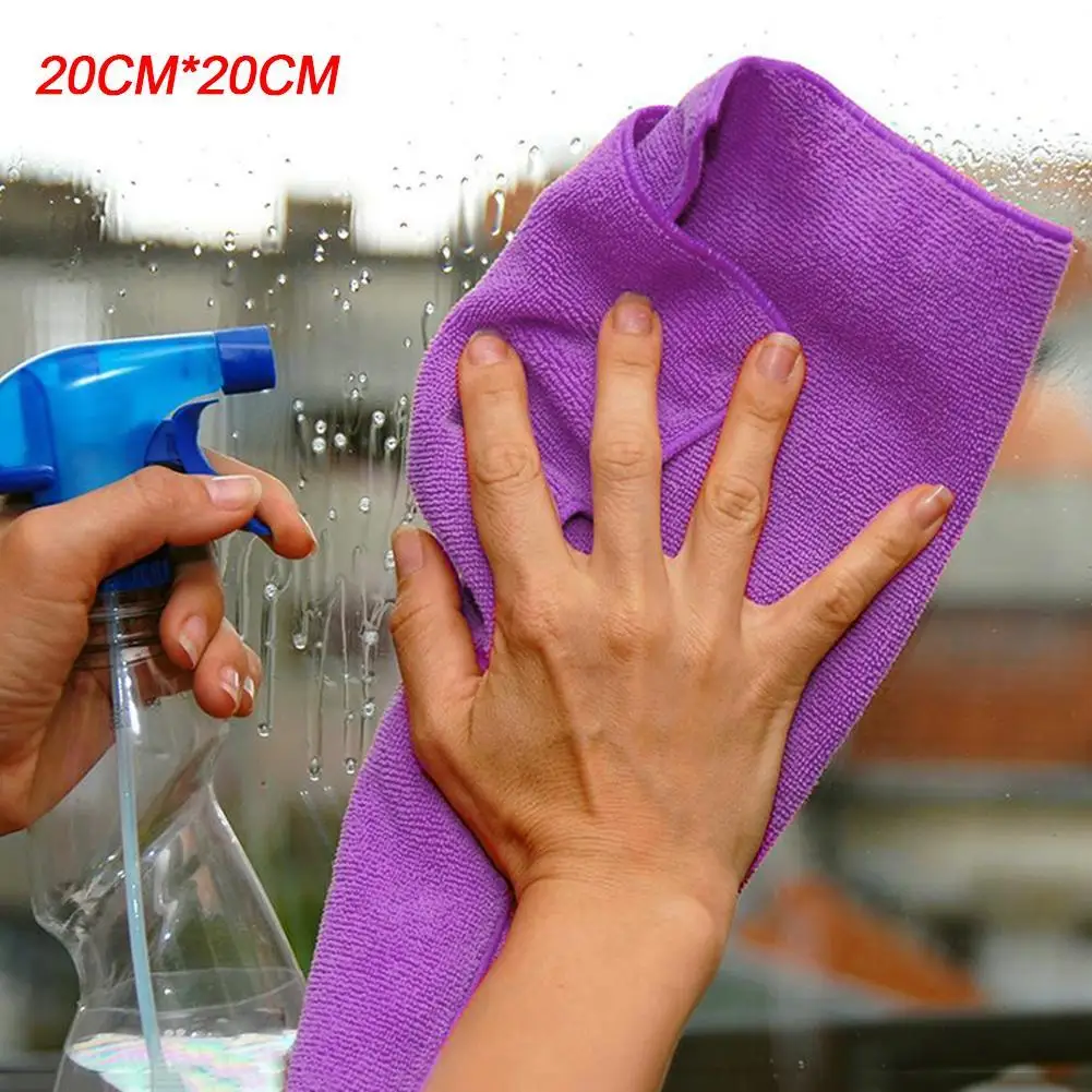 1 Pcs Microfibre Wash Towel Duster 22*22cm Soft Microfiber Face Hair Towel Clean Car Cloths Cleaning Auto Detailing Soft Cloths