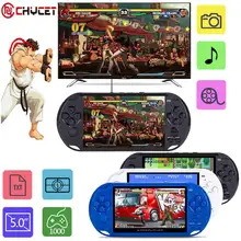 Новое поступление 5,0 большой экран Портативный игровой плеер Поддержка ТВ выход с MP3 кинокамерой Мультимедиа Видео игровая консоль