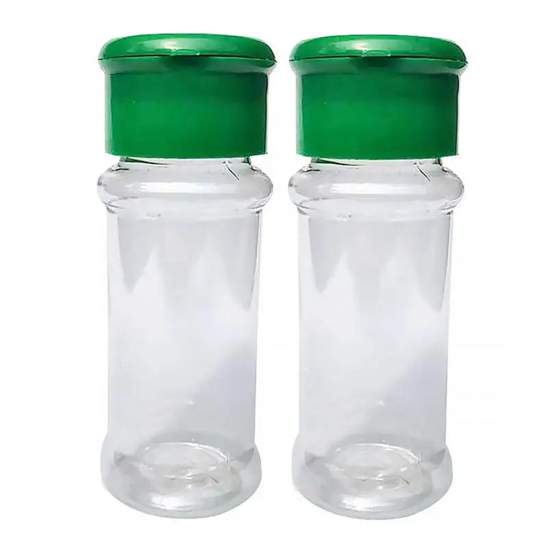 

2pcs Translucent Plastic Seasoning Cans Spice Pepper Salt Cans Box Container Toothpick Holder Kitchen Tools Gadget Accessories