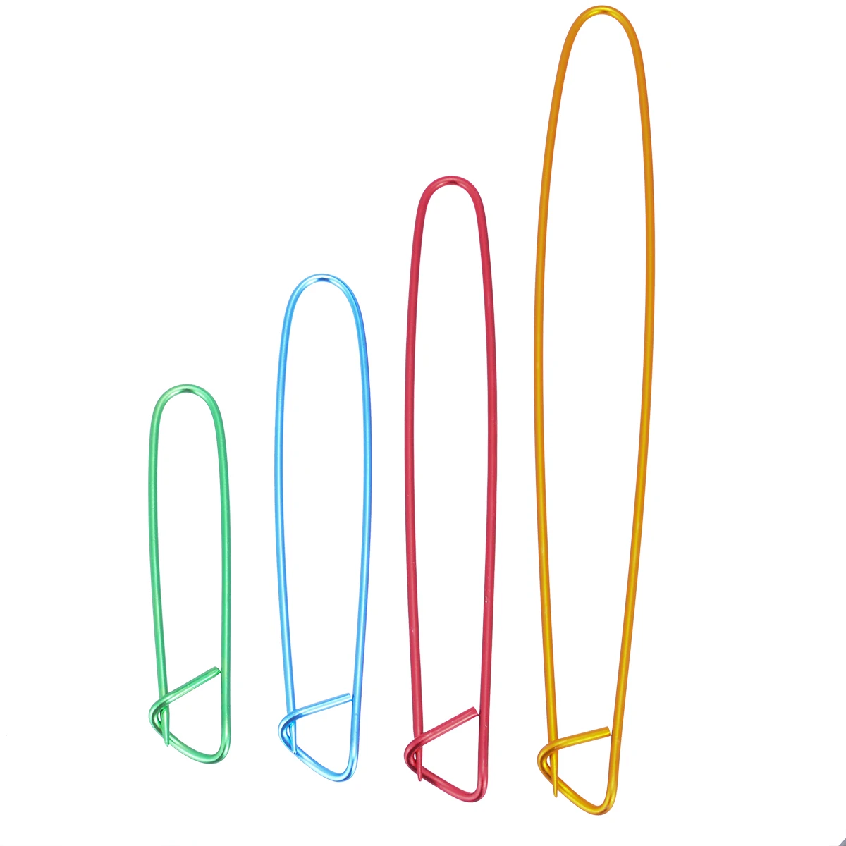 4pcs/set Aluminum Knit Stitch Holders Pins Knitting Needles Markers Crochet Hooks Locking Stitch Seam DIY Crafts Sewing Tools