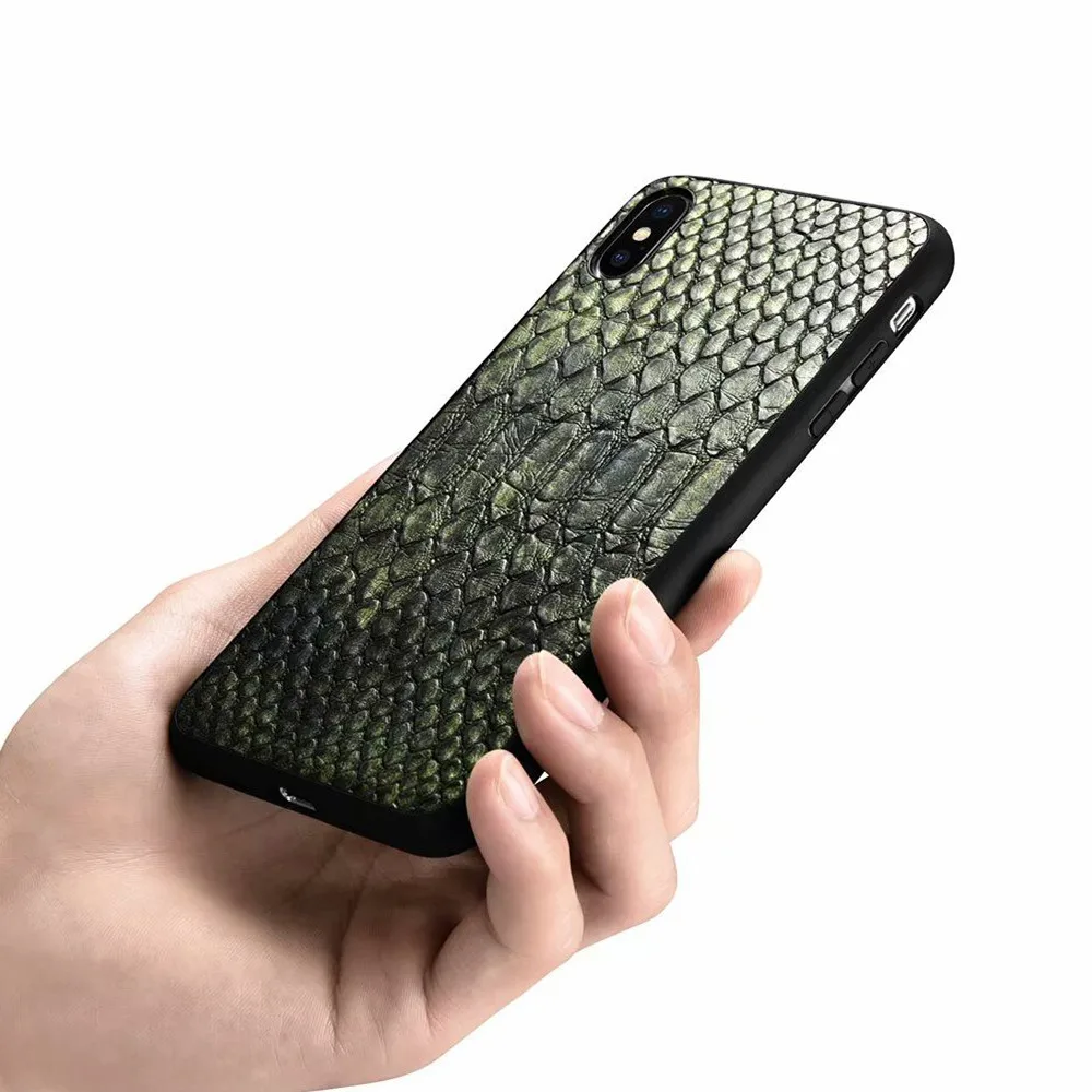 XOOMZ роскошные змеиной кожи чехол для iPhone X XS MAX XR крышка из искусственной на заднюю