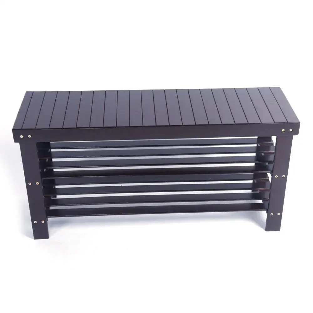 

90cm Stripe Pattern 3 Layer Storage Shoe Rack Corridor Cabinet Adjustable Storage Rack Detachable Door Shoe Rack Easy To Install