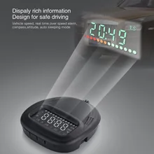 Carro electronice speedprojector Cabeça Up Display HUD GPS do carro com Sistema de Segurança de Alarme de Aviso De Velocidade Painel de Bordo para qualquer carro