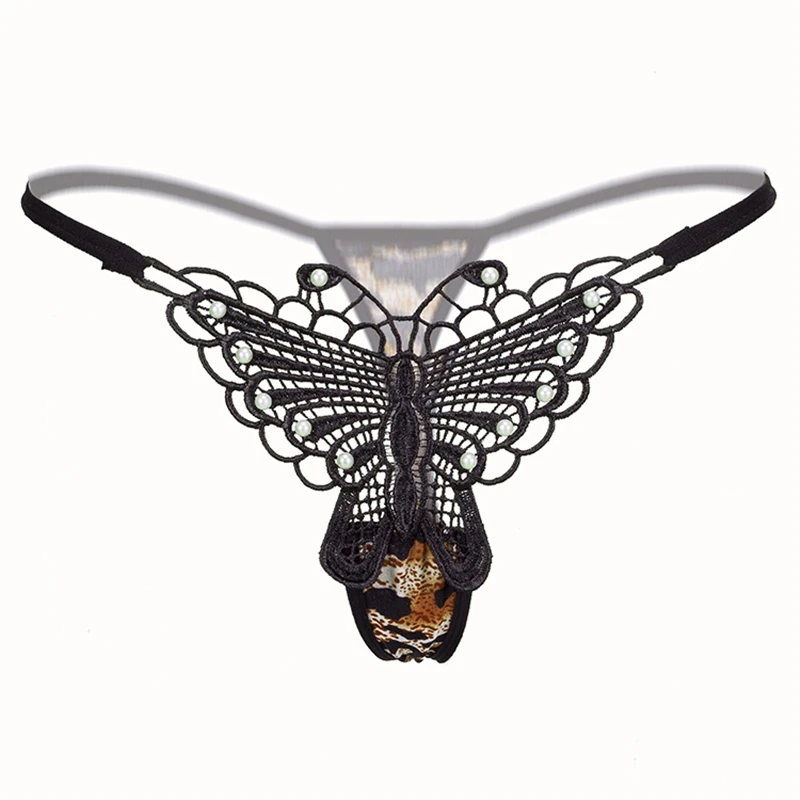 Leopard Sexy Underwear Women Butterfly Embroidery Women Thongs And G Strings Ladies Thong T-back Panties Female Sex 29 (8)