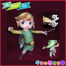 Cartoon Comic Game The legend of Zelda Lynk 3D Paper Model DIY Manual font b Toy