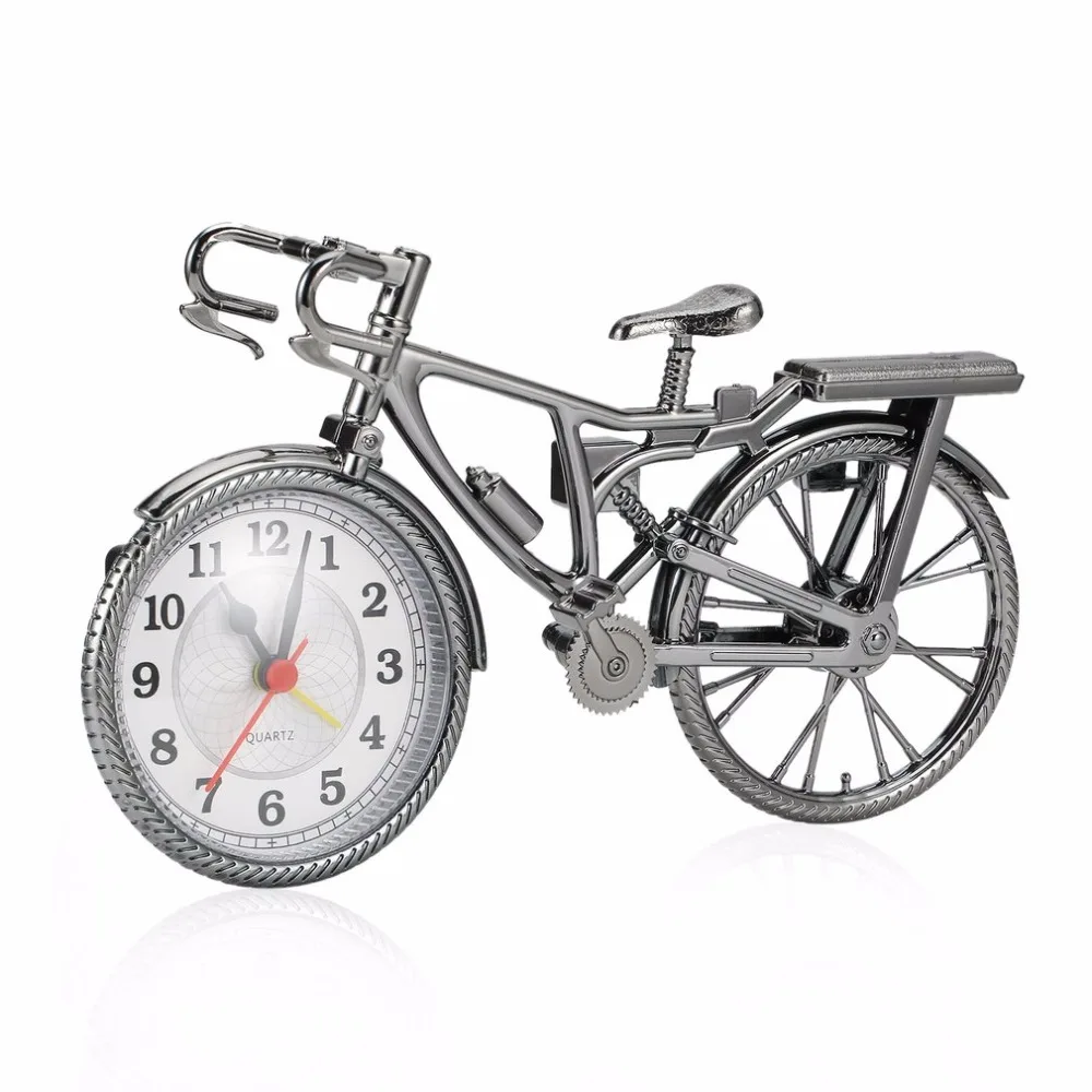 

1Pc ABS Retro Bicycle Alarm Clock Cool Style Clock Fashion Personality Needle Clock NZ-035 Popular 22*6*13cm