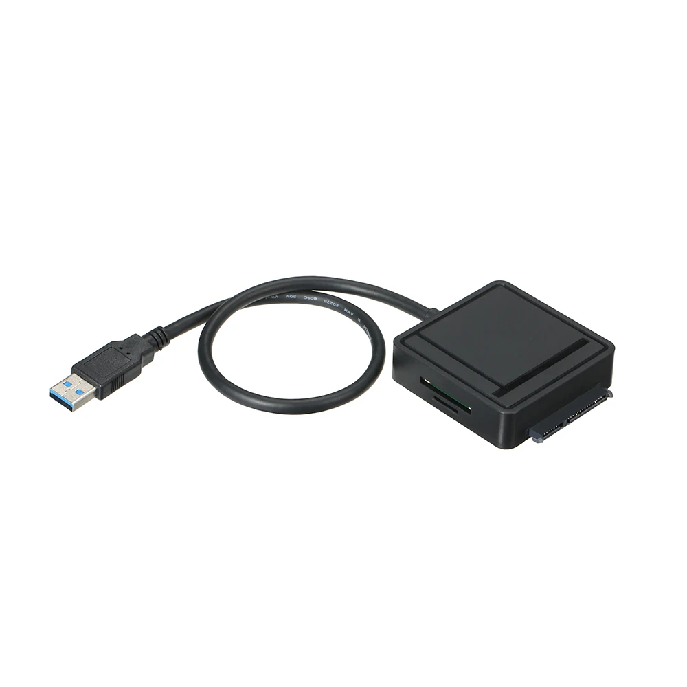 3 в 1 USB3.0 SATA III адаптер TF/SD Card Reader USB Hub 2 Порты конвертер для 2,5 /3,5 HDD жесткий диск для портативных ПК компьютер