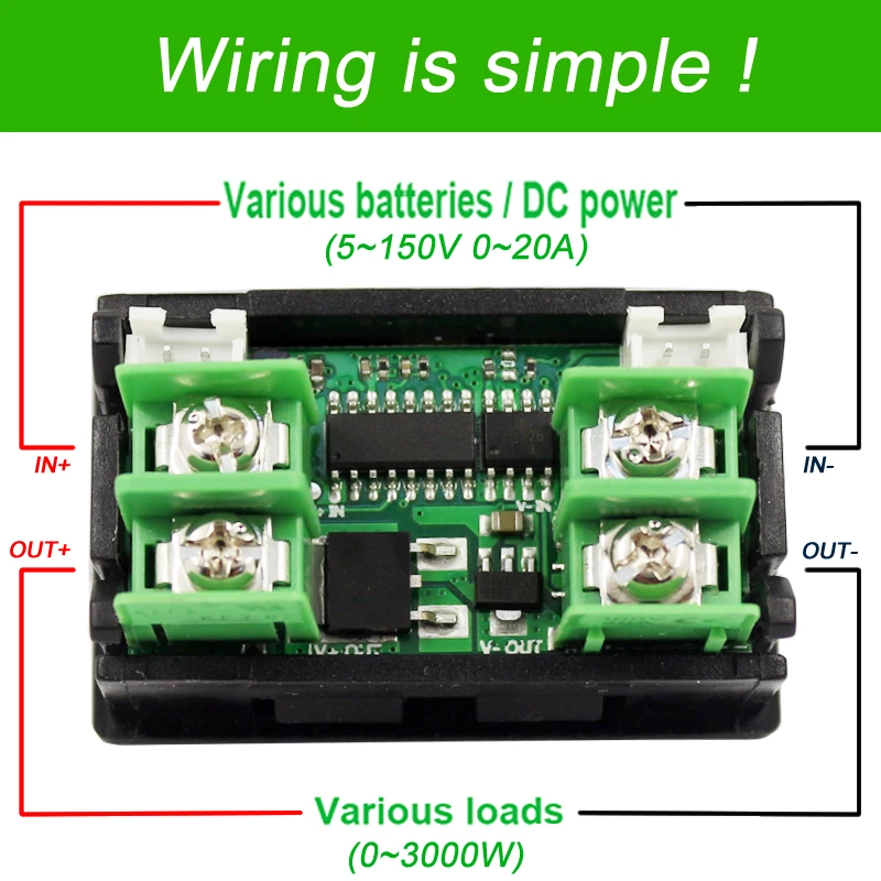 digital voltimetro amperimetro tensao amperimetrico watt metercapacity tester indicador lcd monitor 02