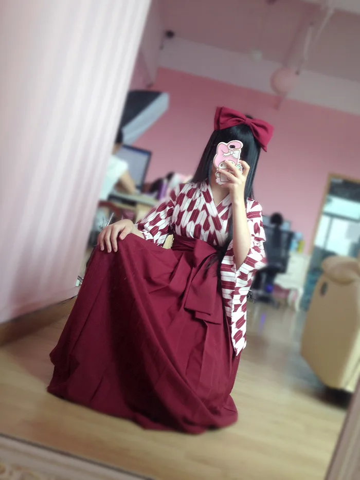 Yabuji флаг с изображением карпа Yamato печать Haori топы кимоно + плиссированная юбка