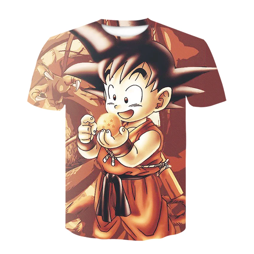 2019 New Arrival Funny MasterT Shirt Summer Hipster Short Sleeve Tee Tops Men/Women Anime Dragon Ball Z T-Shirts | Мужская одежда