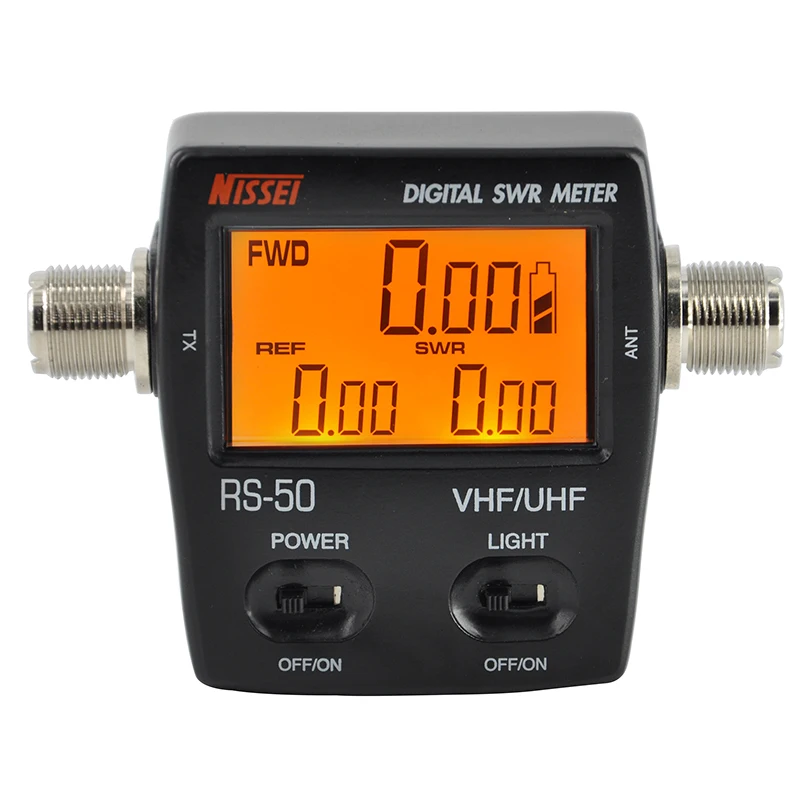100% оригинальный цифровой измеритель мощности NISSEI RS 50 RS50 SWR/Watt 125 525 МГц 120 Вт разъем
