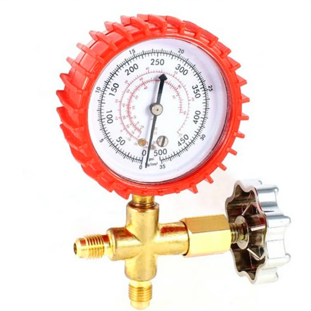 1 Pc 1/4 SAE Thread Air Conditioner Refrigeration Single Manifold