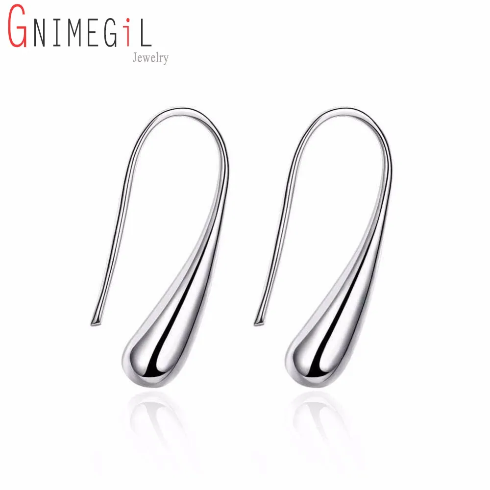 

Sliver Waterdrop Dangle Earrings for Women Long 925 Sterling Silver Earrings Female Drop Earring Wholesale E004