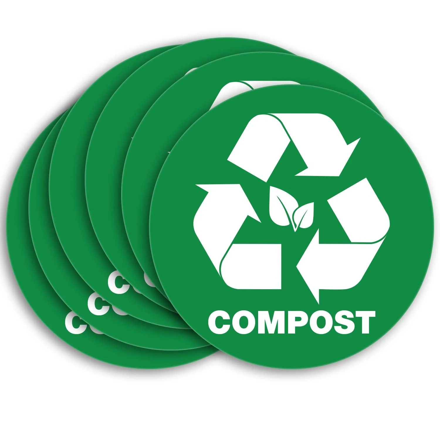 

1Lots Compost Sticker for Trash Can Bins, Sign DecalVinyl, Weatherproof, UV Resistant, Encourage Recycling, Indoor and Outdoor.