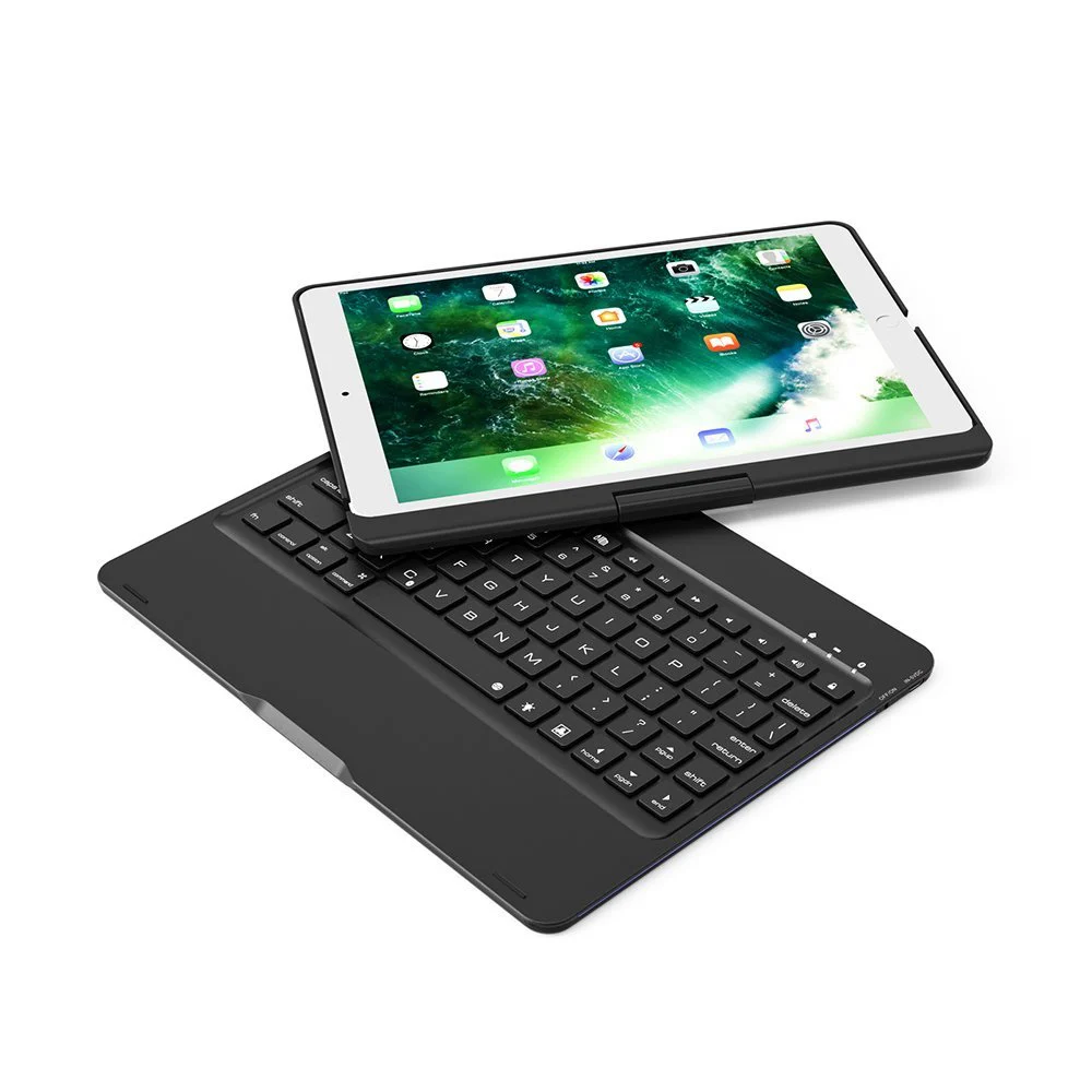 Для iPad Pro 10 5 360 градусов вращения алюминиевый Bluetooth русский/испанский/иврит чехол