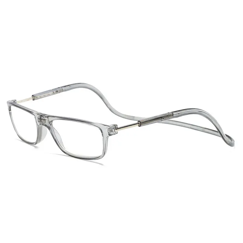 057 очки для чтения для мужчин и женщин Портативные очки для чтения+ 1,00+ 1,50+ 2,00+ 2,50+ 3,00+ 3,50+ 4,00 - Цвет оправы: Серый