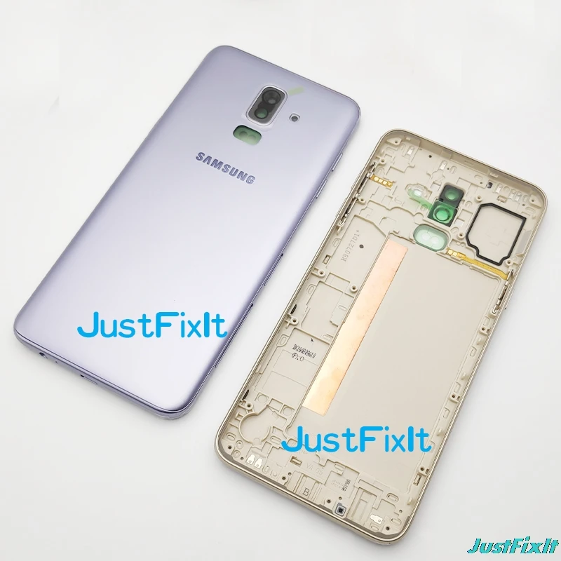 Для SAMSUNG Galaxy J8 J800 J800F Задняя крышка батареи Дверь стеклянная корпуса чехол замена