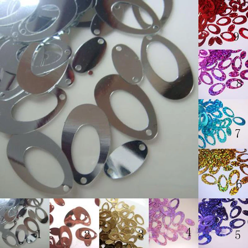 

About 1800Pieces 150g 14mmX22mm Oval Shape Sequins PVC Flat For Crafts Scrapbook Dance Cloth Garment DIY Accessories LP19