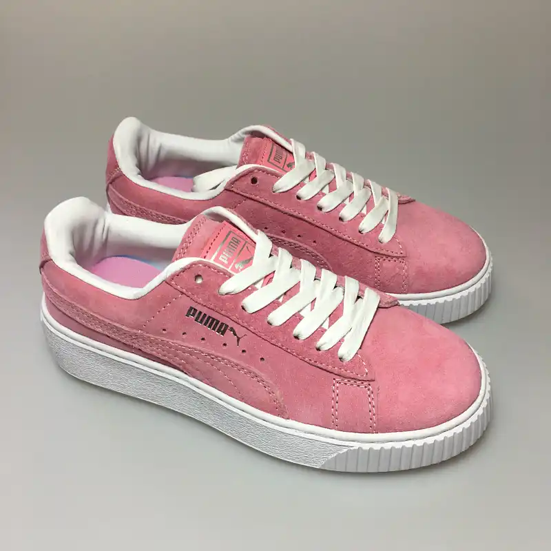 puma womens fenty by rihanna suede cleated creeper casual sneakers