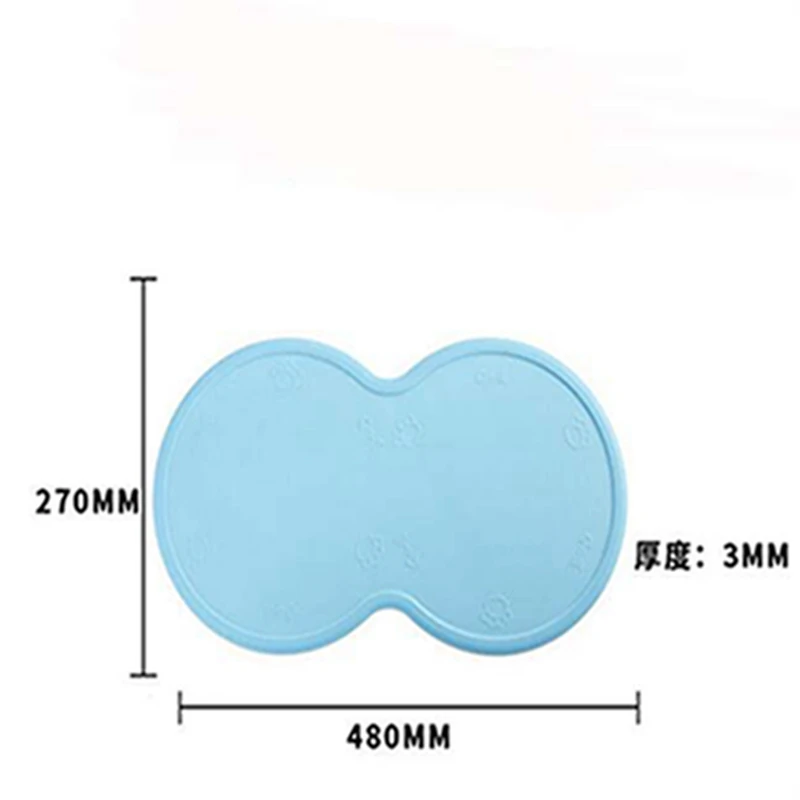 Silicone Pet Mat for Dog Cat Puppy Feeding Dog Bowl Mat Dog Feeders Pet Food Pad Pet Placemat Pet Supplies (3)