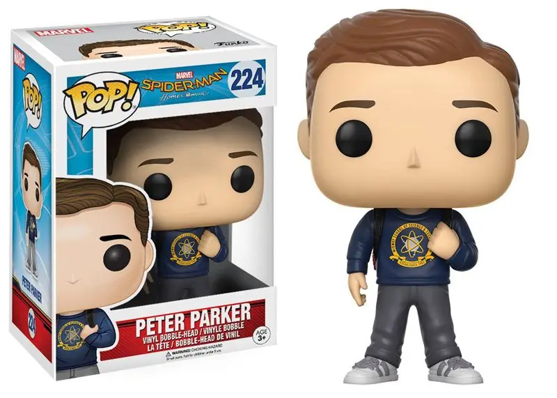 

Funko pop Official Spider-Man Homecoming - Peter Parker Spider Man Vinyl Action Figure Collectible Model Toy with Original Box