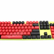 YMDK 104 87 61 смешанный красный черный PBT OEM профиль Keycap для 104 TKL 60% MX переключатели Механическая игровая клавиатура