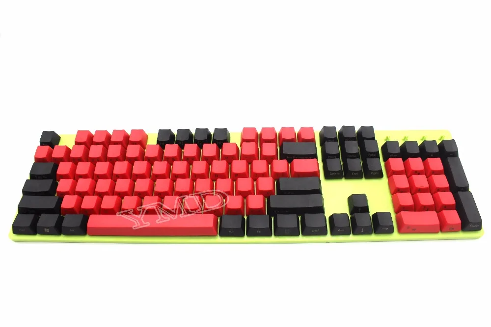 Бесплатная доставка YMDK 104 87 61 смешанная красная черная PBT OEM профильная клавиатура