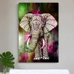 5D DIY Алмазная вышивка животное слон круглый дрель 3D Алмазная живопись вышивка крестиком мозаичный Декор Рождественский подарок