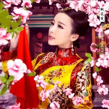 Тао Хуа Цянь дворец впечатление Весенняя выставка фото дом цинской династии костюм принцессы костюм для тематической фотографии