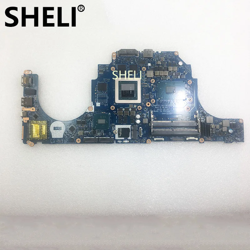 Шели для Dell Alienware 15 R2 17 R3 материнская плата для ноутбуков ПК CN-0DVV6W 0DVV6W DVV6W LA-C912P i7-6700HQ GTX970M тест проведен