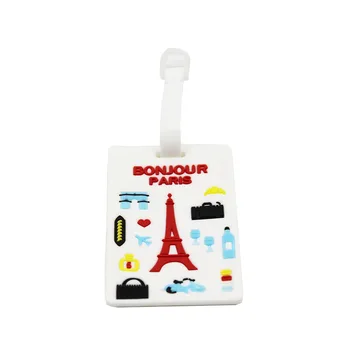 

Dezemin Eiffel Tower Luggage Tag Travel Accessories Suitcase ID Address Holder Baggage Boarding Tag Portable Label