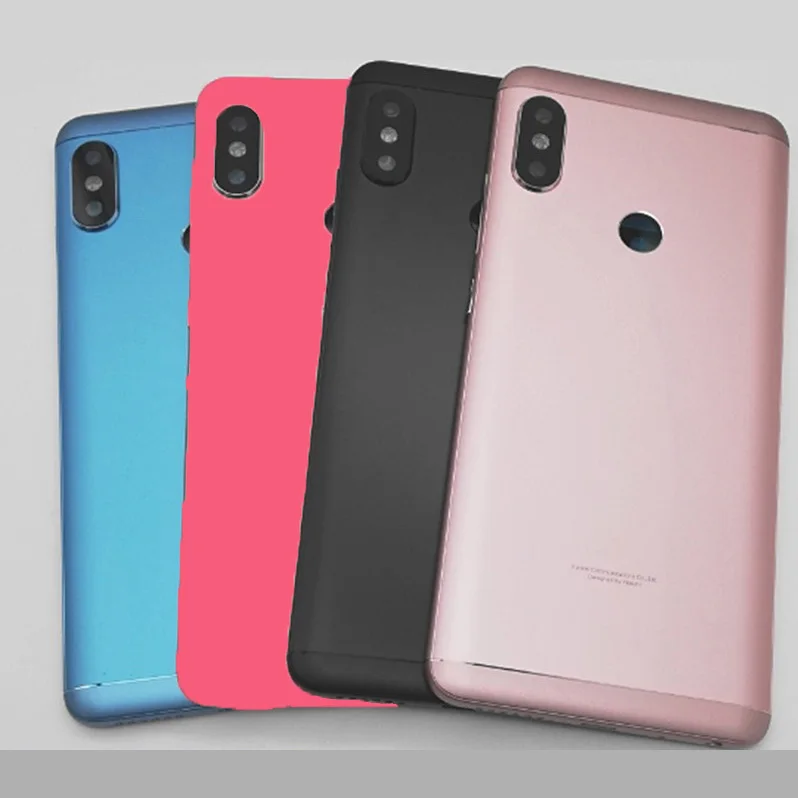 Задняя крышка аккумулятора для Xiaomi Redmi Note 5 Pro задняя корпуса боковой ключ
