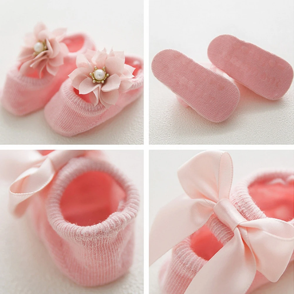 3 пар/лот, хлопковые носки для новорожденных, кружевные носки для маленьких девочек, летние короткие носки принцессы для малышей 0-24 месяцев