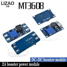 LIZAO MT3608 DC-DC Placa Impulso Step Up Módulo Impulso Ajustável Módulo 2A com MICRO USB 2 V-24 V para 5 V 28 12 9 V V V