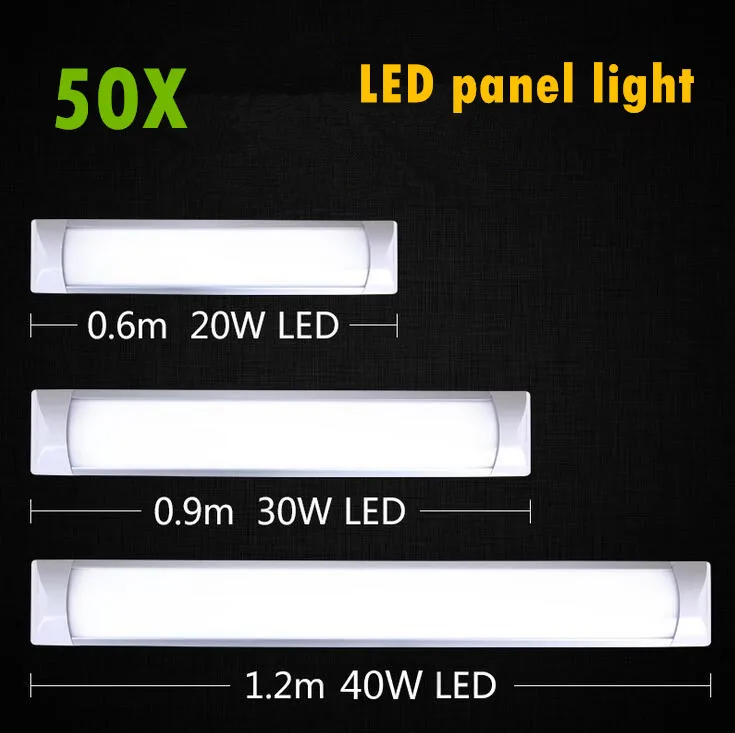 

LED Panel Light 0.6m 0.9m 1.2m LED flat batten lamp Surface Mounted Ceiling Lamps Purification lights T5 T8 Tube Light AC85-265V