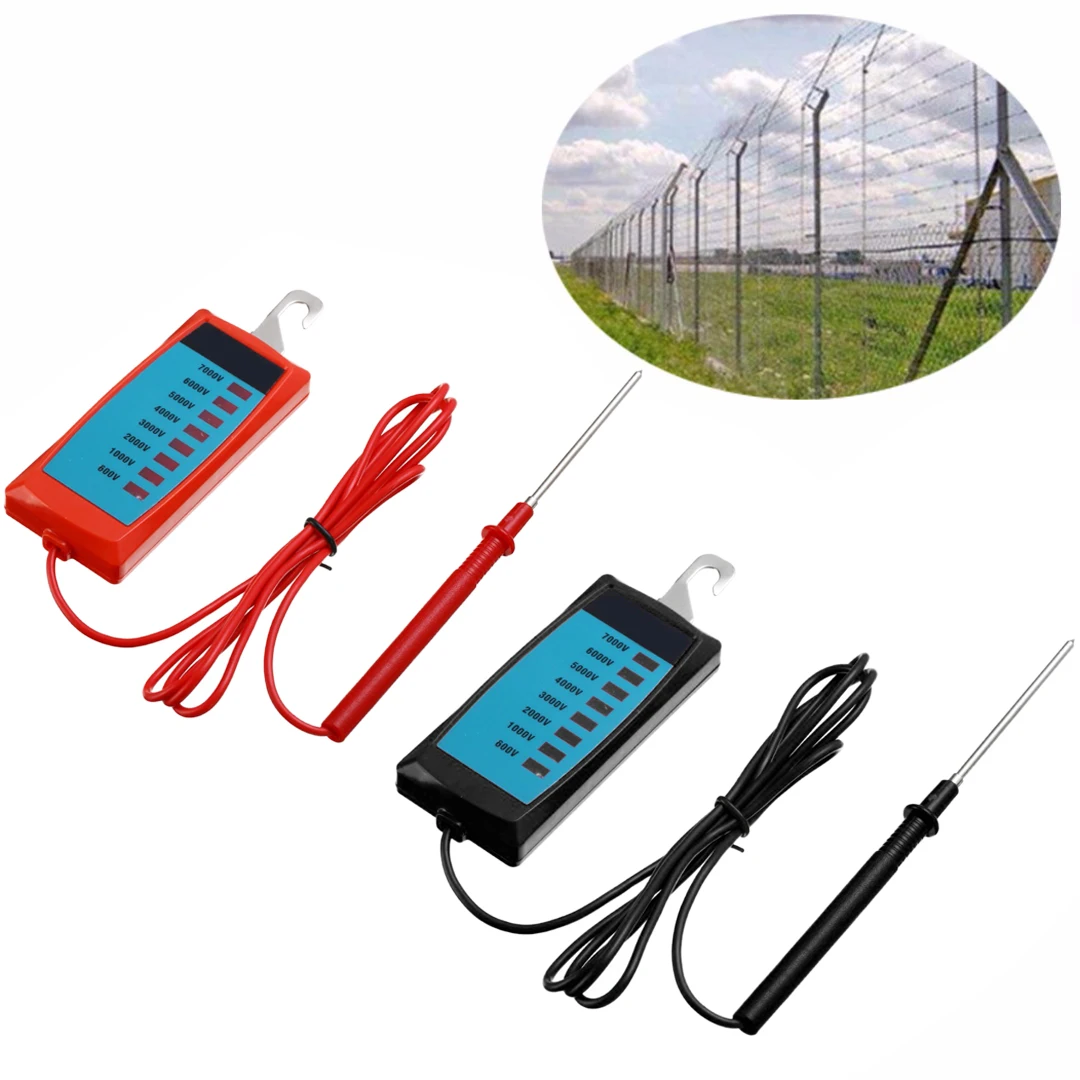 

Handheld Electric Fence Voltage Tester Farm Garden Fence Fault Fenceline Voltage Analyzer For Measuring Tools
