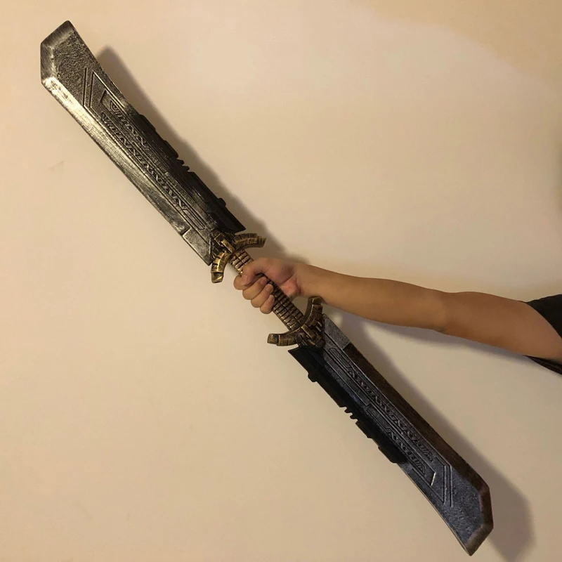 Endgame 4 Thanos Sword Two-Axis Knife Gauntlet Cosplay Mask Halloween Party Props Removable Weapon Model