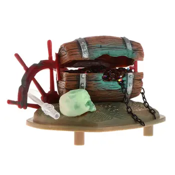 

Aquarium Landscape Air-operated Bubble Making Treasure Case Box Lifelike Simulation Fish Tank Decoration Air Driver Underwater