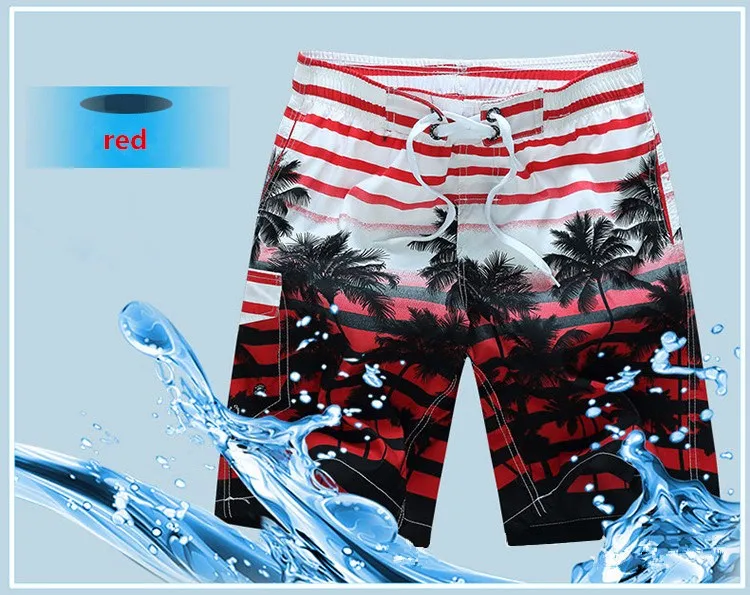 6XL Plus Size Printed пляжные шорты Плавки мужчины купальники серфинга пляжная одежда мужские плавки шорты 1525