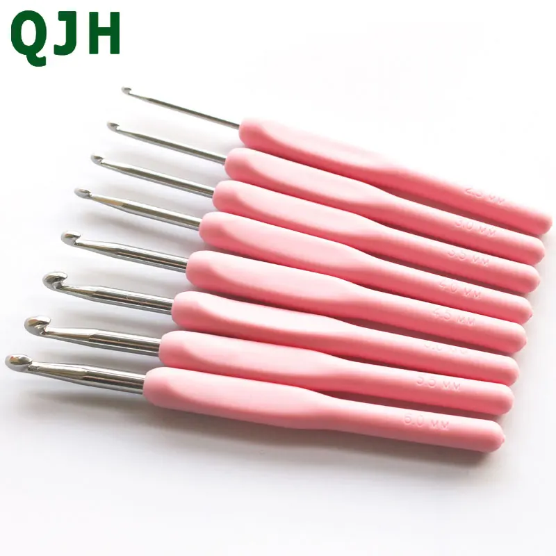 8 шт. металлические крючки для вязания 2 5 6 мм|metal crochet hooks|knitting needlesmetal |