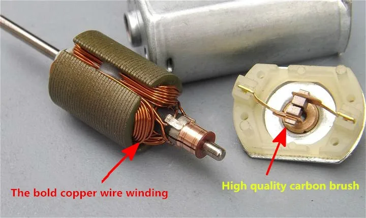 Двигатель постоянного тока углеродный щеточный мотор Высокоскоростная Модель 180 мотор негабаритный охлаждающее отверстие овербрикинг медный провод