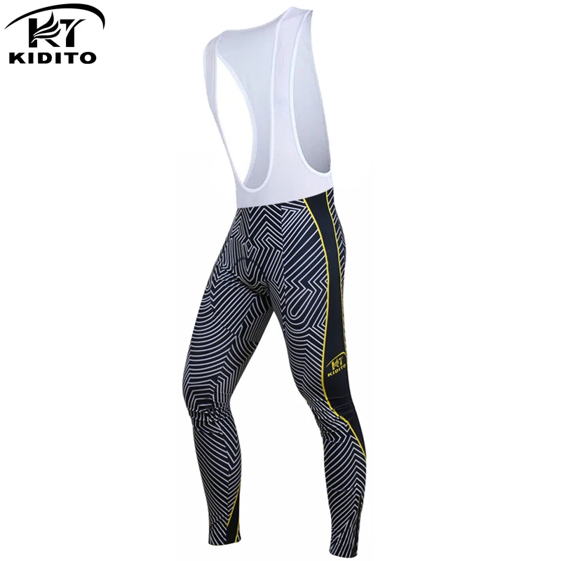 

KIDITOKT Men Cycling Long pants 2018 Winter thermal fleece sport Bicycle Pants 3D Gel Pad Bike Mtb Ropa Ciclismo Invierno