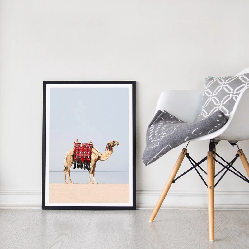 Desert Camel Wall Art Prints Living Room Decor