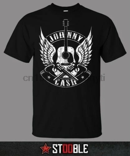 Футболка с принтом Johnny Cash schwarz-Direkt vom Fachhndler | Мужская одежда