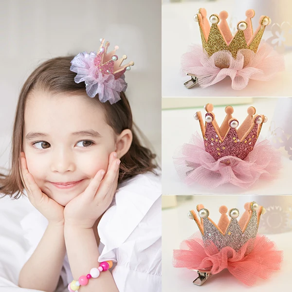 Baby Hairpin Crown Hair Clip Princess Girl Hair Accessories Beauty Hot Perfect
