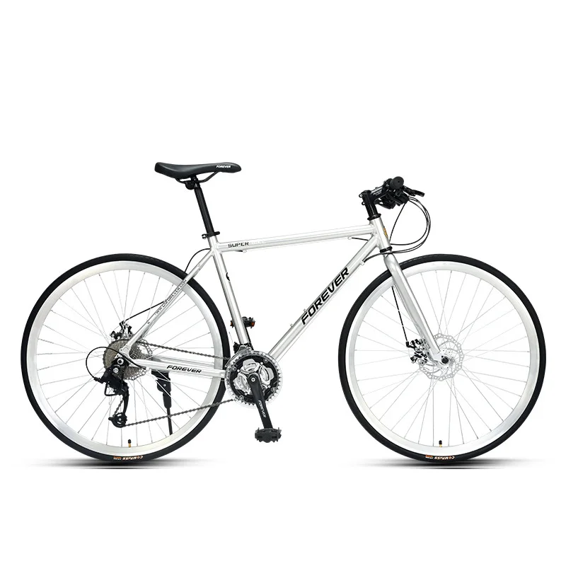 Top Road Bike Racing Bicycle 700c Inch Variable Speed  Disc Brake Breaking Wind Mountain Bikes Bicycle Micro Change Carbon Steell 2