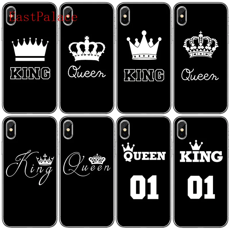 Fashion King and Queensnake Couple Printing Soft Plastic Case for IPhone X XS 8 7 6 6S Plus 5 5s Se Phone Tpu Cases Back Cover |