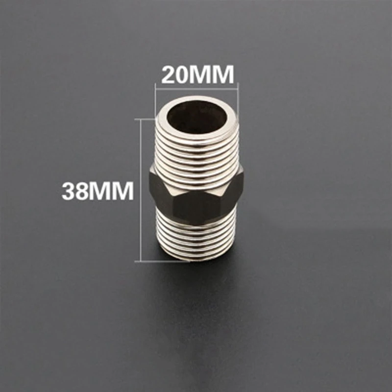 201 нержавеющая сталь 1/2 &quotBSP Мужская резьба Шестигранная равная ниппель